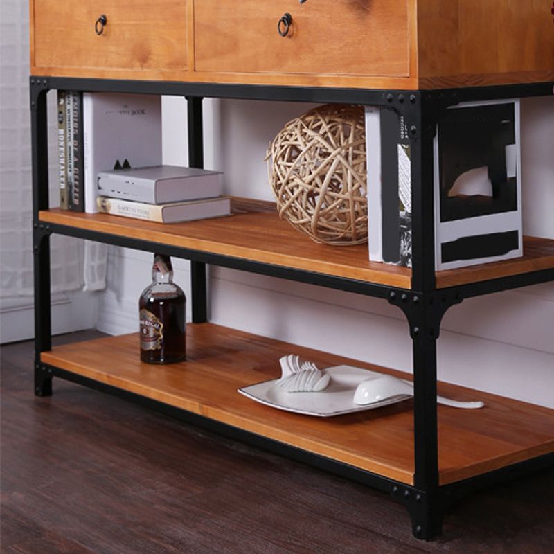 33.5" Tall Wood 2 - Drawer Chest Modern 3 Tier Storage Cabinet