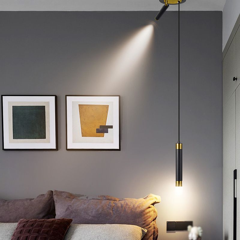 Lumière suspendue métallique