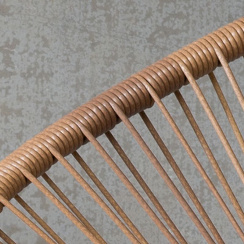 Reclining Spindle Rocking Accent Chair Contemporary Rocker Chair for Outdoor