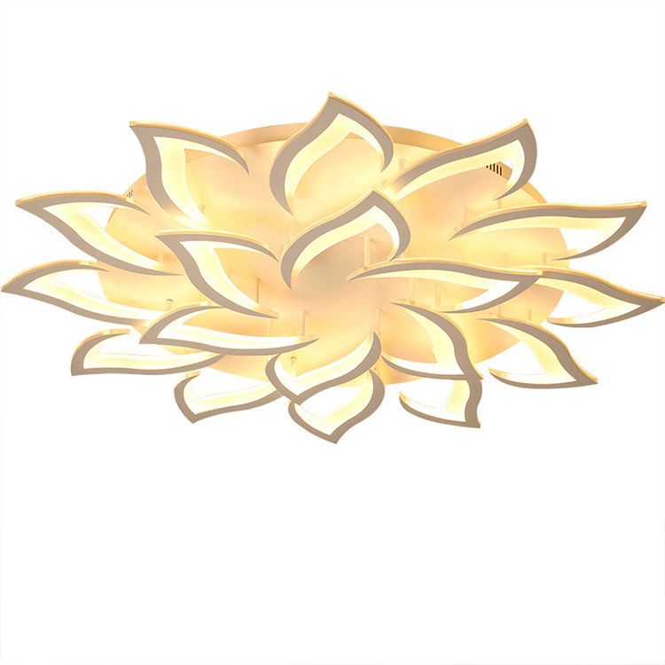 Bloemverzonken plafondlamp Modern acryl LED Wit inbouw plafondarmatuur