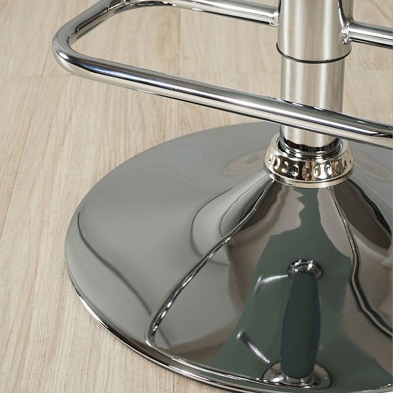 Modern Plastic Low Back Counter Stool Plastic Furniture in Matte Finish