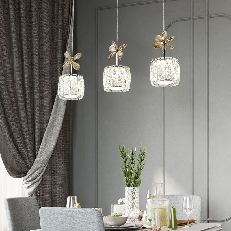 Contemporary Pendant Lights Cylinder Island Lighting Ideas Crystal for Kitchen Island