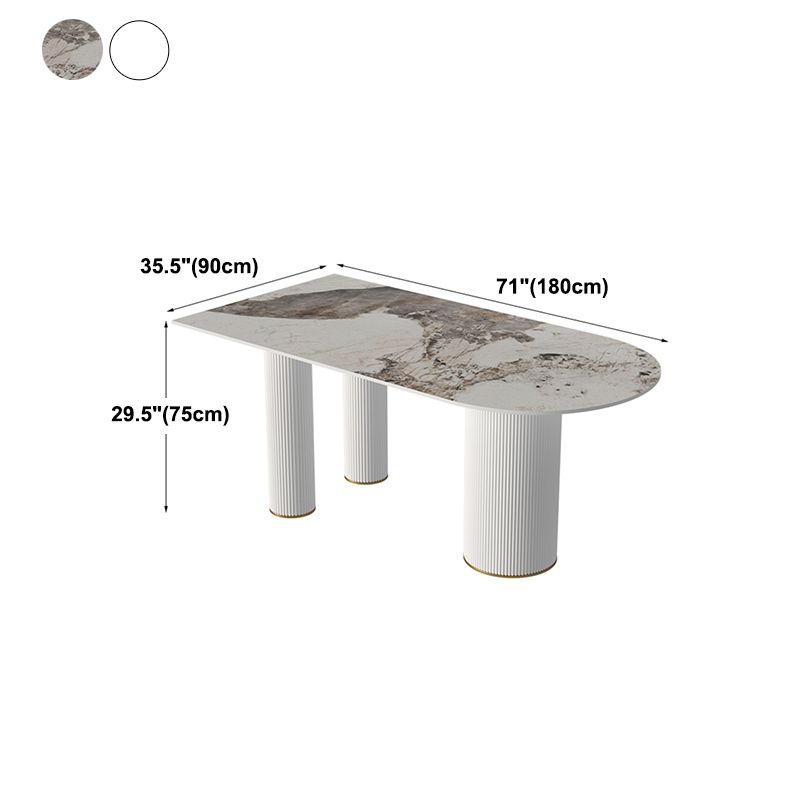 Free Form Stone Dining Table Modern Dining Table for Kitchen
