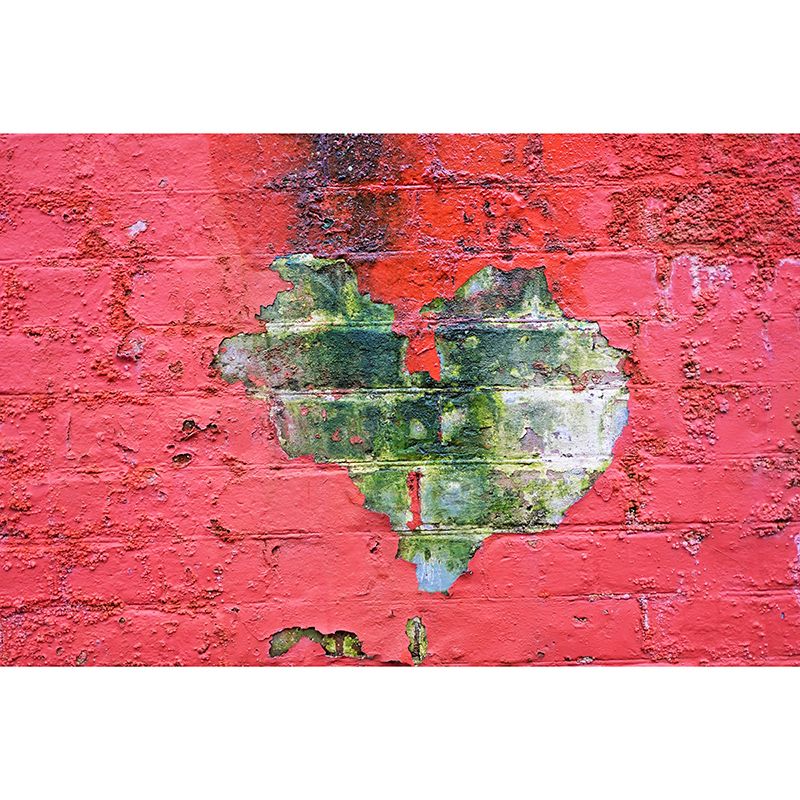 Vintage Style Brick Wall Mural Wallpaper Moisture Resistant for Sleeping Room