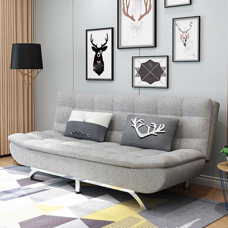 74.80" W √ó 33.46" D √ó 35.43" H Biscuit Back Armless Sofa with Convertible