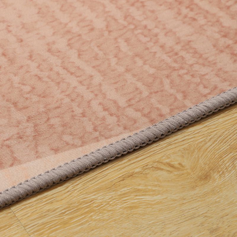 Grey Modern Area Carpet Geometric Pattern Polyester Area Rug Anti-Slip Washable Rug for Home Decor