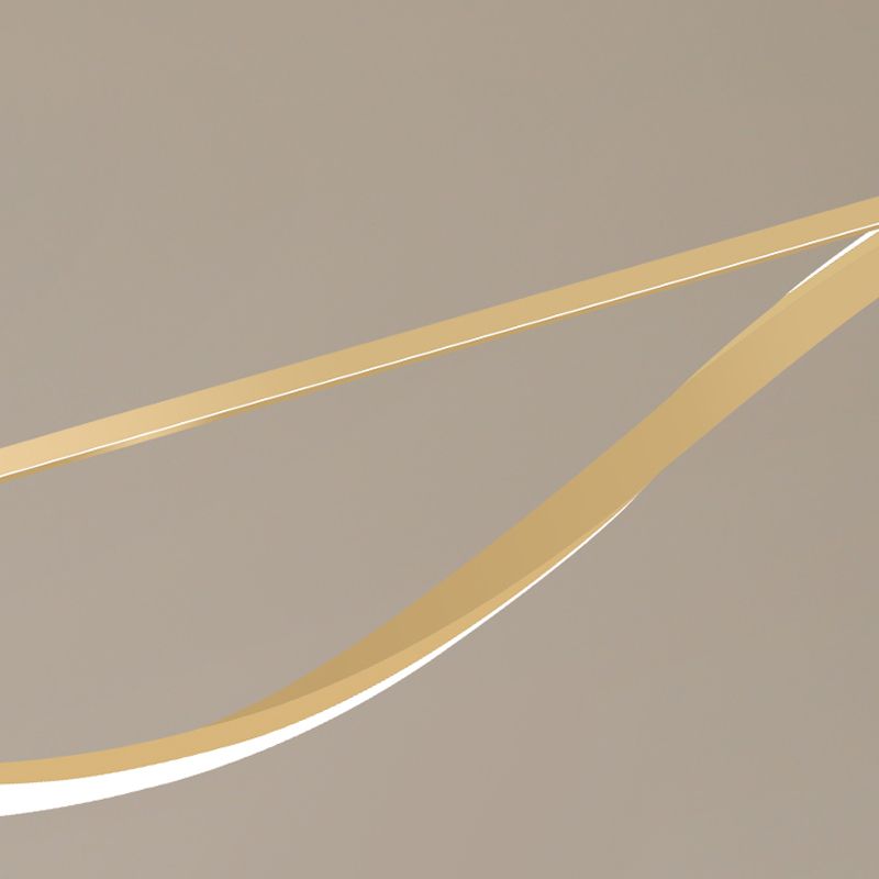 LED Strip Shape Pendant Light Dining Room Kitchen Modern Chandelier Light