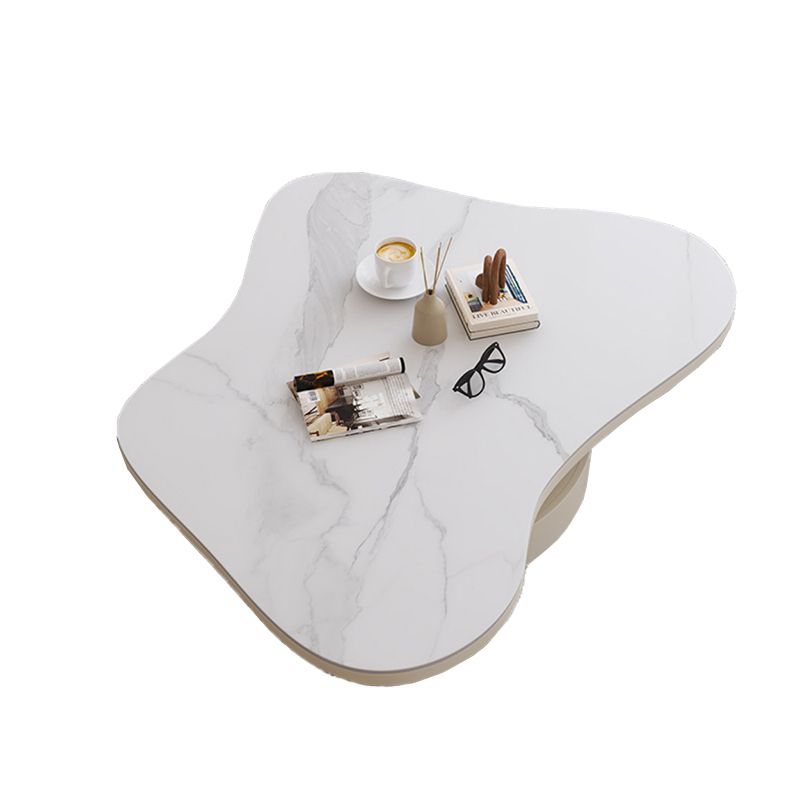 31" Wide Contemporary Coffee Table Pedestal Coffee Cocktail Table