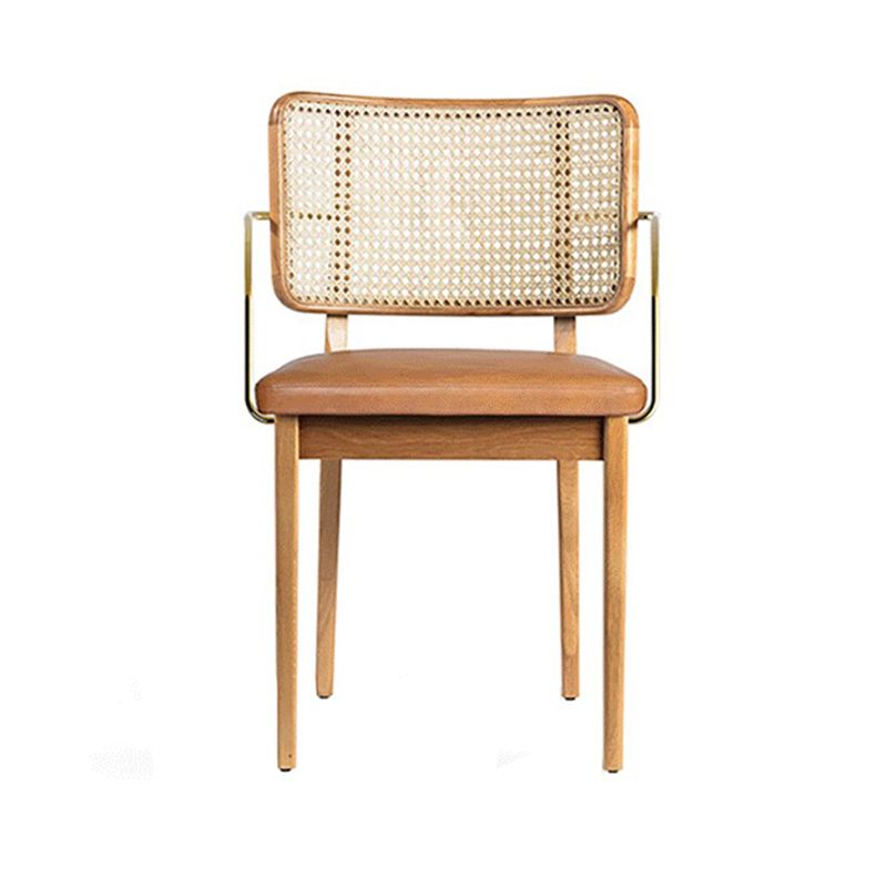 Traditional Style Chair Solid Wood Cane Back Dining Room Chair