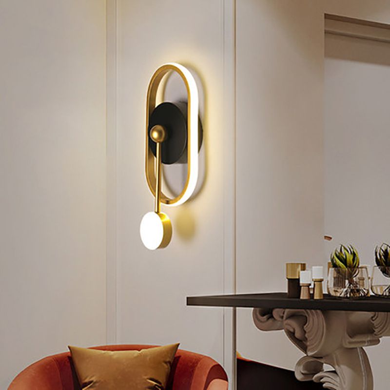 Contemporary Style Geometric Wall Mounted Lamps Metal 2 Lights Wall Mounted Lights