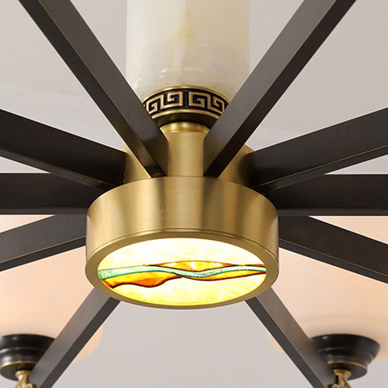 Multi Light Cylindrical Branch Hanging Pendant Modern Style Metal Hanging Lighting