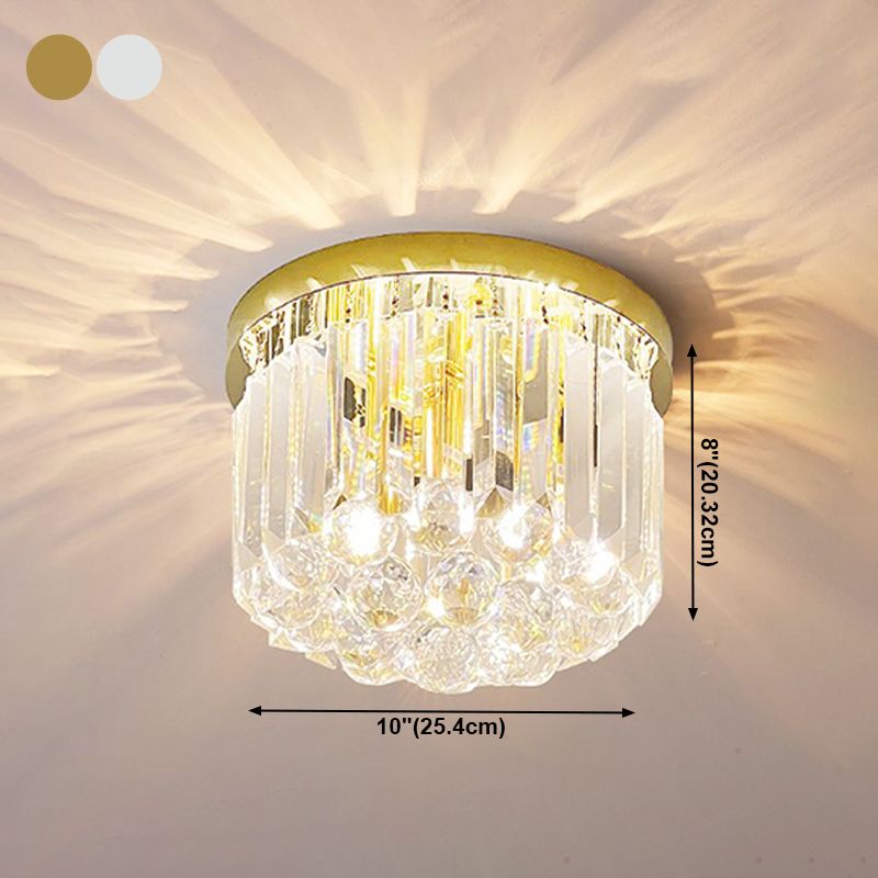 Moderne plafondlamp met eenvoudige geometrie, roestvrij staal, inbouw voor gang