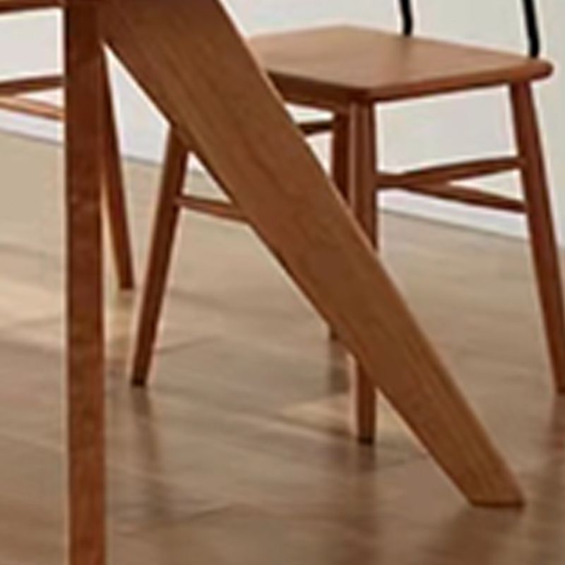 Rectangle 4 Legs Table Natural Solid Wood Dining Table for Restaurant Kitchen Dining Room