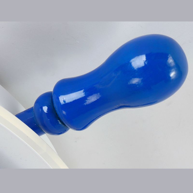 Mediterranean Style Flush Mount Ceiling Light Children's Room Boys and Girls Bedroom Study Kindergarten Cute Cartoon Pirate Ship Rudder LED Lamps