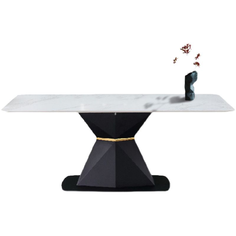 White Stone Top Dinette Set 1/4/5 Pieces Modern Indoor Dining Table Set