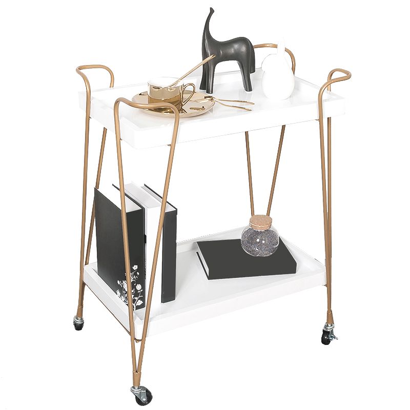 Modern Style Wood Prep Table 29.53"H Rolling Prep Table for Home Use