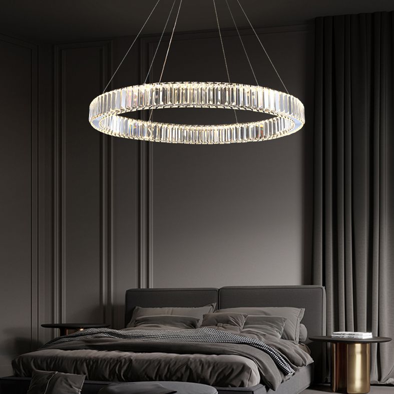 Lumo rotondo moderno a ciondolo moderno dimmerabile per soggiorno sala da pranzo