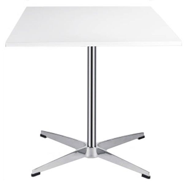 Mesa de comedor de madera sólida Mesa de comedor industrial para el hogar con base de acero inoxidable