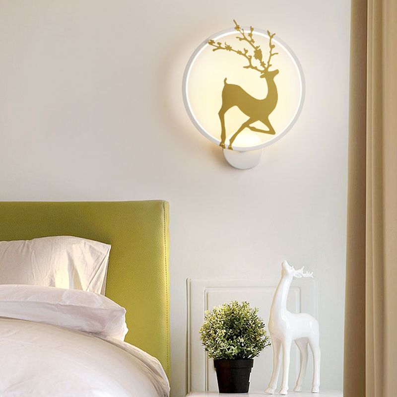 Kids Style Unique Shape Wall Light Metal 1 Light Wall Mounted Light Fixture