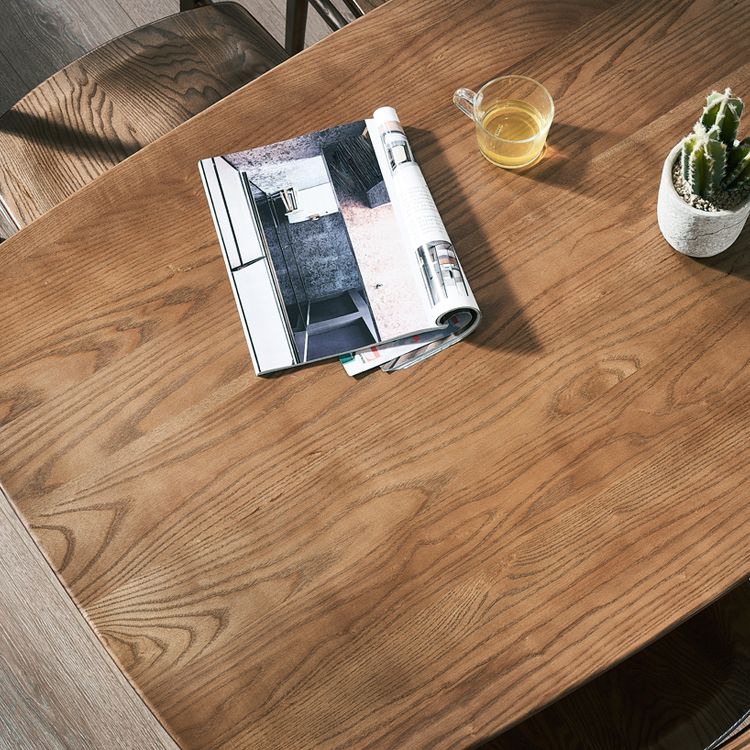 Solid Wood Dining Table Contemporary Style Dining Site Table with 4-foot