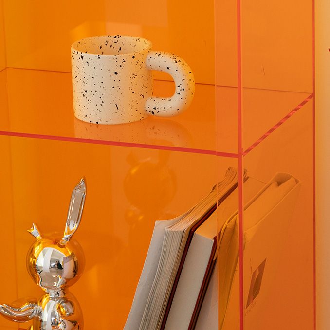 Scandinavian Style Bookshelf 9.84"W Closed Back Bookcase for Home Office Study Room