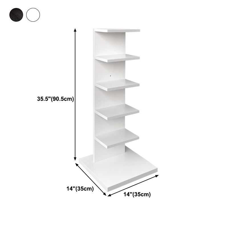 13.78"W Bookshelf Invisible Contemporary Style Bookcase for Office Home