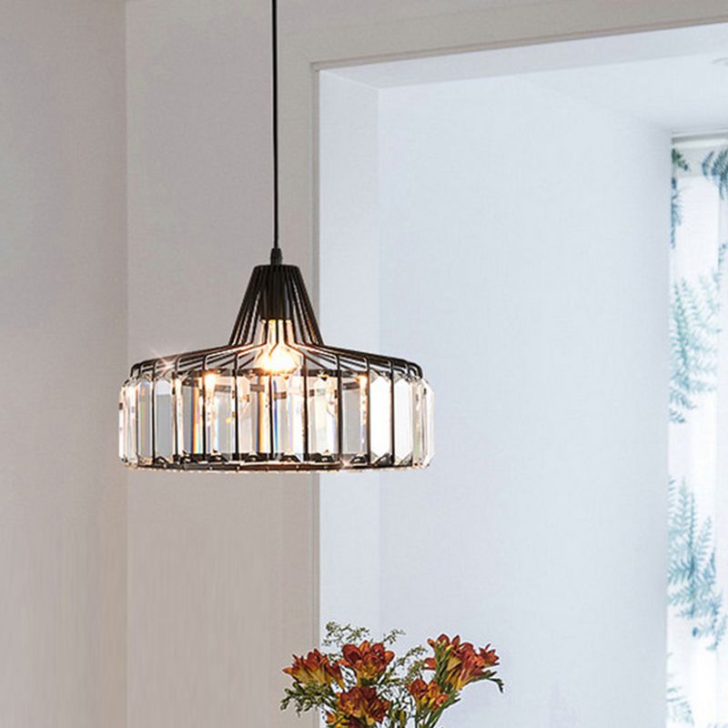 Modern Style Hanging Light Crystal Pendent Lighting Fixture for Sitting Room