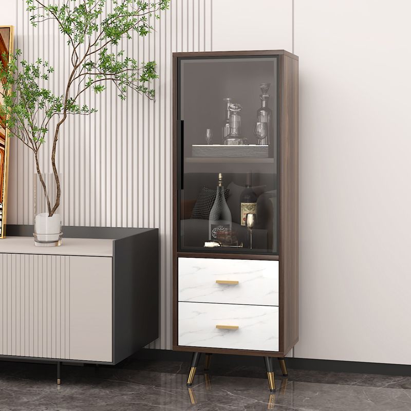 Floor Wine Bottle Holder Solid Wood Wine Bottle Rack for Living Room