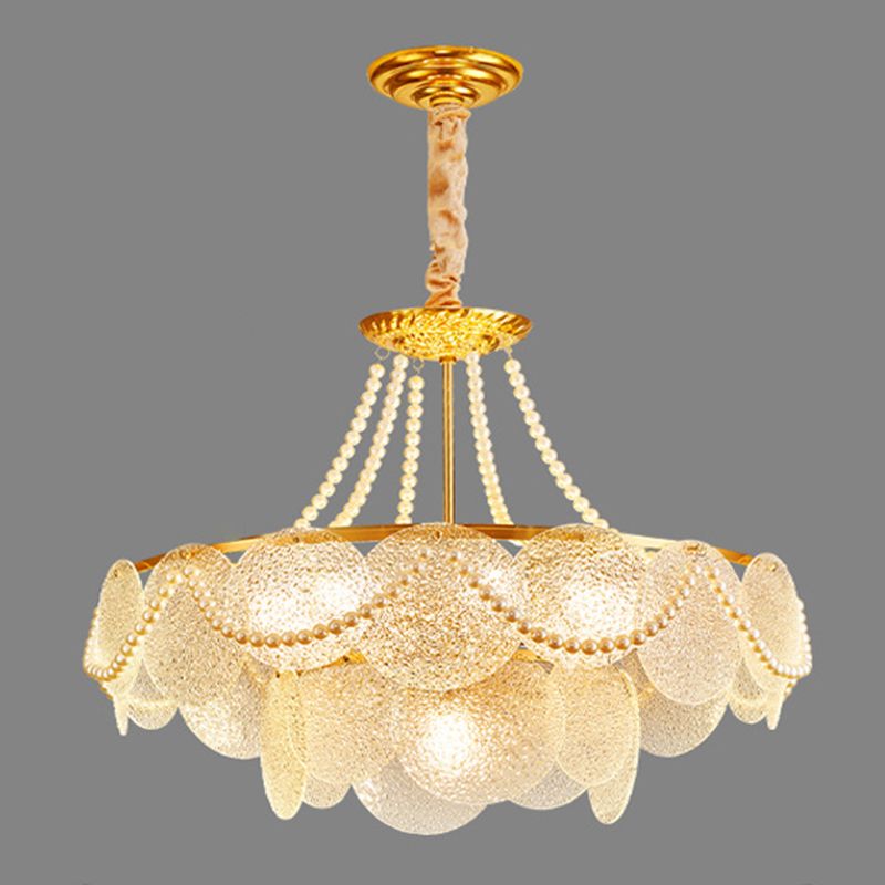 Glass Drum Flush Light Fixtures Modern Flush Mount Ceiling Lights for Living Room