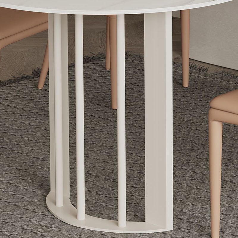 Stone Dining Room Collection Contemporary Double Pedestal Dining Table for Home