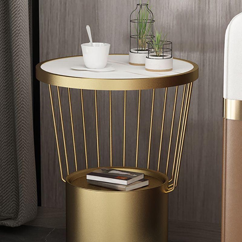 Round End Table Modern Minimalist Side End Table for Living Room