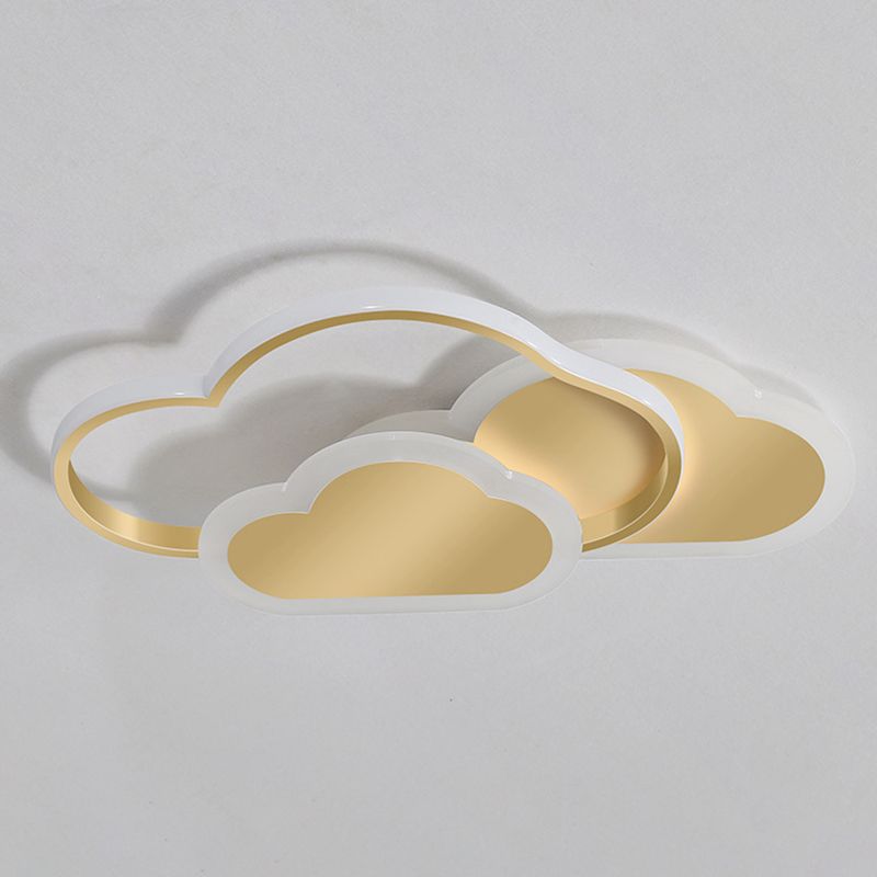 Cloud Flush Mount Light Fixtures 1 Light Acrylic Contemporary Ceiling Lights Flush Mount