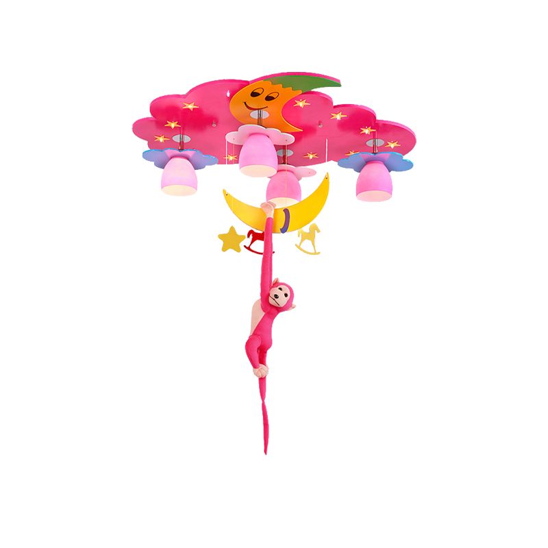 Luz colorida del soporte del ras de la vista nocturna con el accesorio de techo moderno del metal del dinero que cuelga para el adolescente