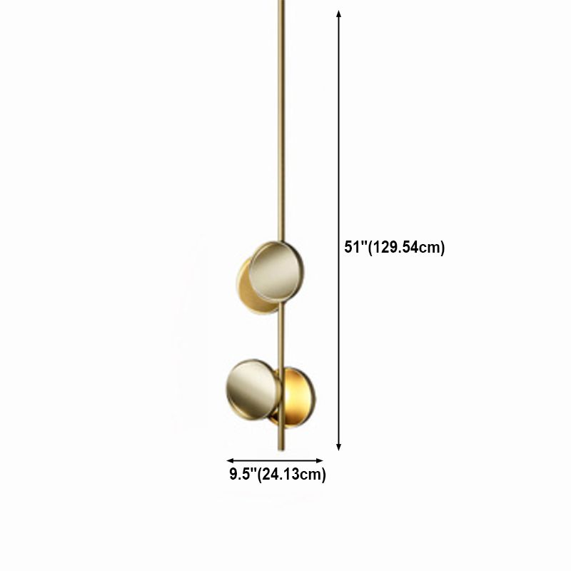 Lámpara colgante de restaurantes ligeros de geometría de geometría moderna con sombra acrílica