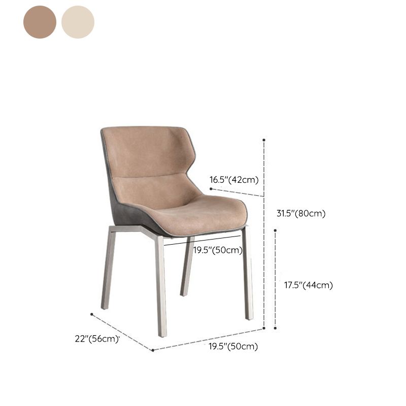 Glam Style Wingback Chair Arm Side Chairs with Metal Legs for Home