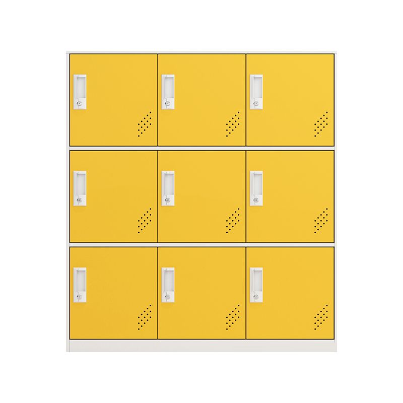 Contemporary Hinged Storage Cabinet Steel Non-Hanging Armoire