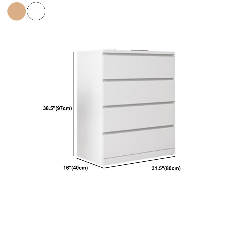 Contemporary Chest Wood Vertical Chest with Drawers for Home/Office