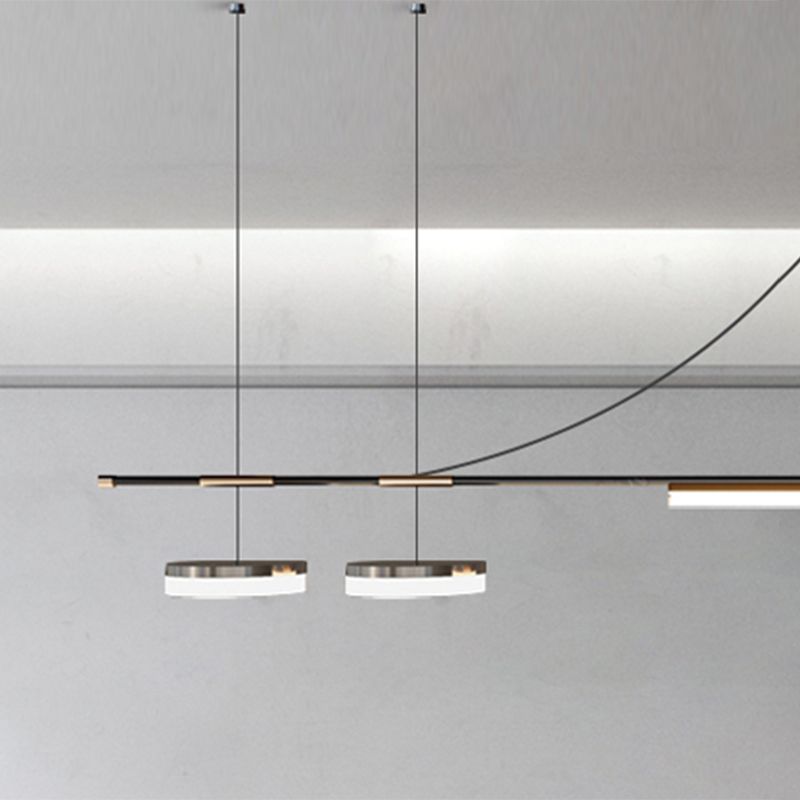 Metal Ceiling Pendant Light Modern LED Island Lighting Ideas for Kitchen