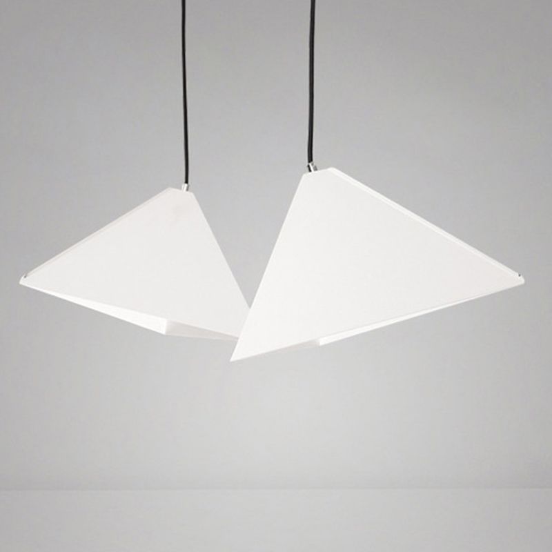 Driehoekige eetkamer ophanging verlichting metaal 1-licht Noordse hanger plafondlicht