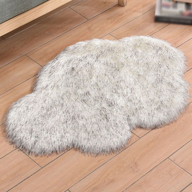 Modern Cloud Carpet Plain Indoor Rug Polyester Non-Slip Backing Shag Rug for Living Room