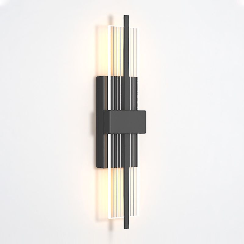 Luz de pared rectangular novedosa apliques modernas acrílico sala de estar LED luz montada de pared