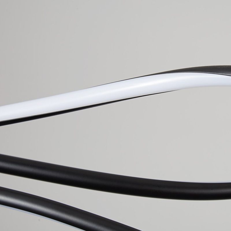 Modern Chandeliers For Foyer Wave Suspension Light LED Pendant Light Fixtures