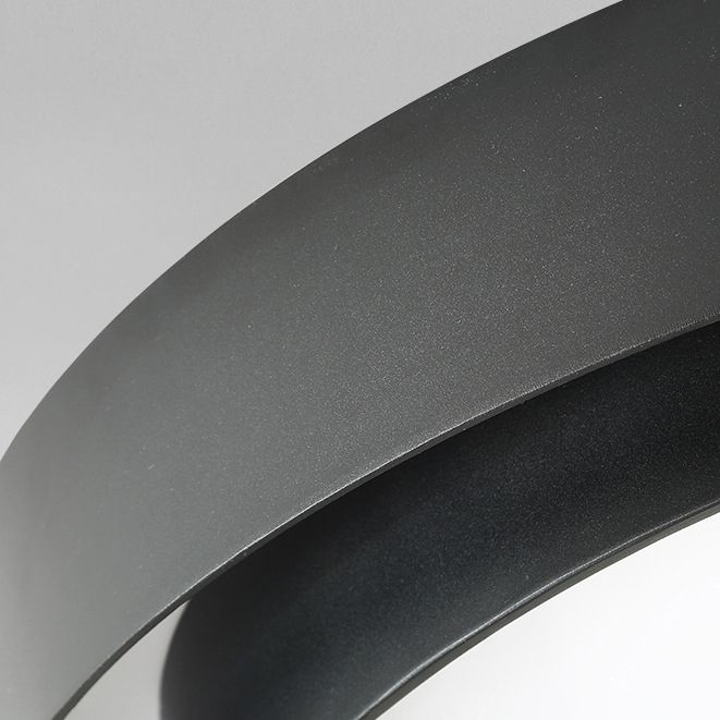 Lámpara de techo LED circular creativa moderna, soporte empotrado de hierro lacado con pantalla acrílica