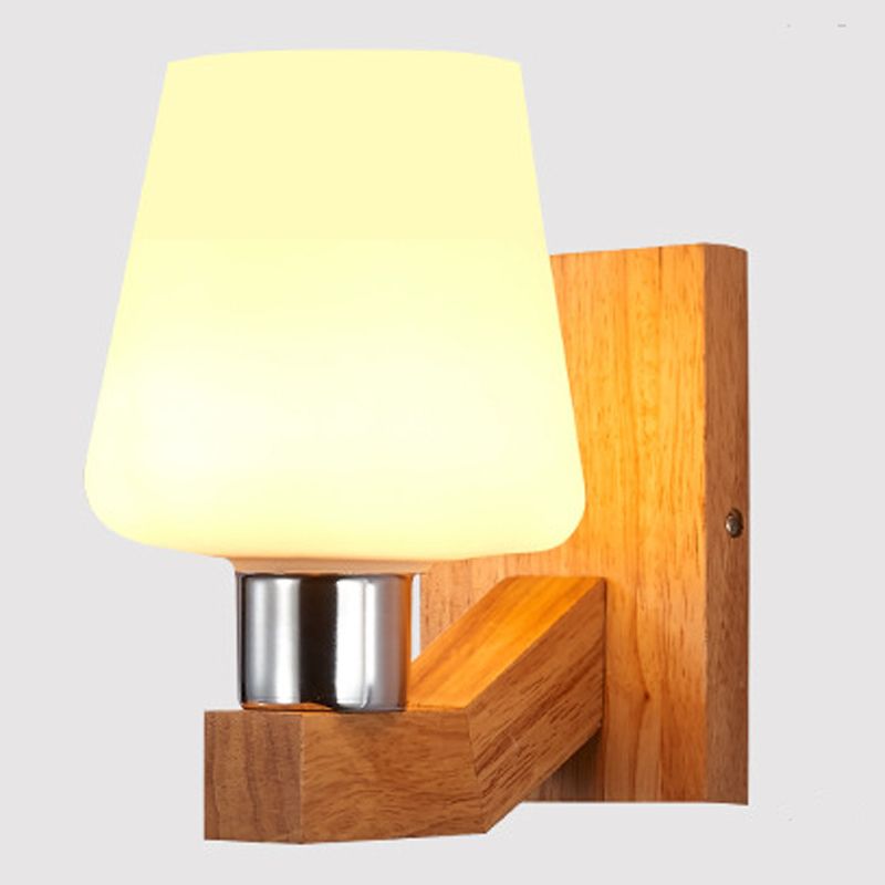 Einzigartige Schatten Wandbeleuchtung moderner Glas 1 Lichter Leuchten Lampe mit Lampenschirm