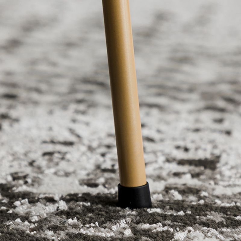 Metal Round Coffee Table Mid-Century Modern 4 Legs Cocktail Table