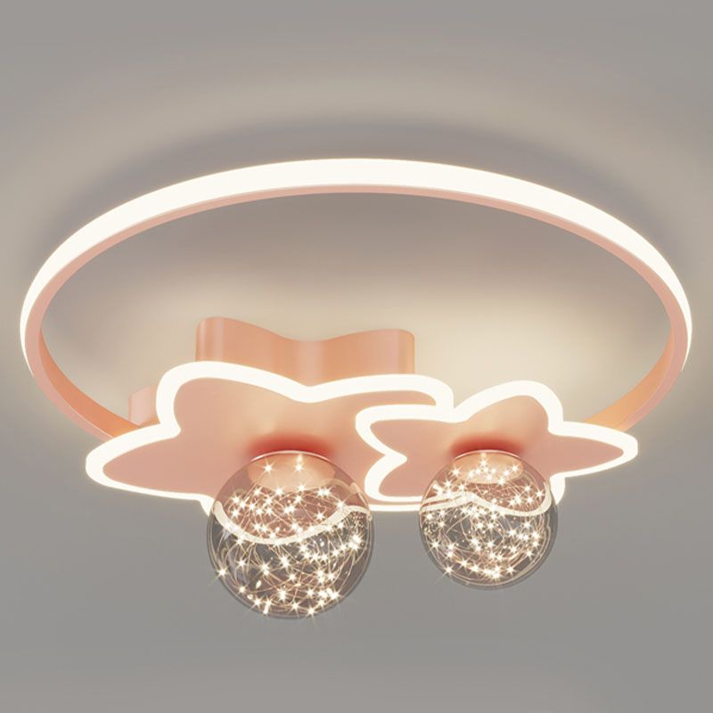 Geometric Flush Mount Light Modern 3 Light Flush Mount Light Fixtures with Glass Shade