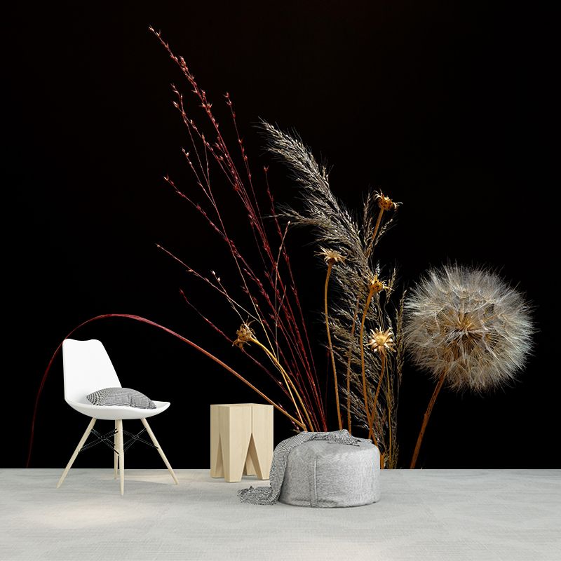 Contemporary Photography Blossoming Dandelion Mural Soft Color for Home Decor