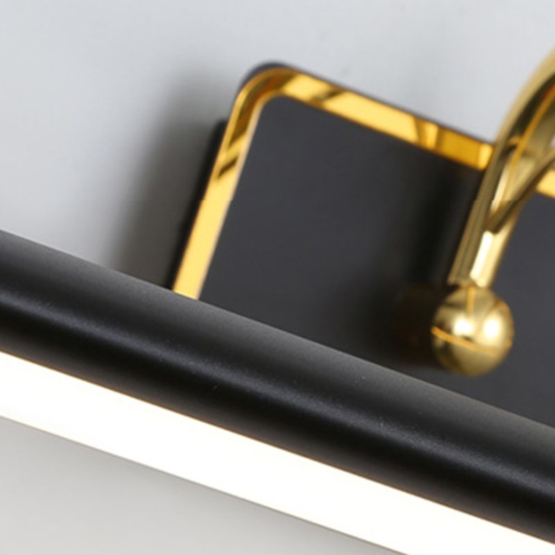 Linear Shape Metal Mirror Wall Light Modern 1-Light Mirror Wall Mount Light