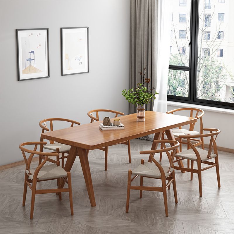Modern 1/4/5/7 Pieces Rectangle Dining Table Set Pine Wood Dinette Set