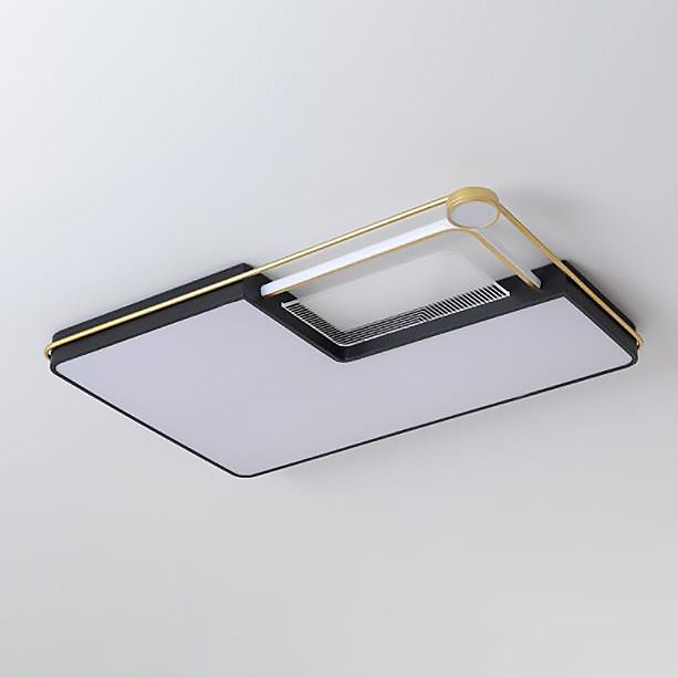 DEL Flush Mount Ceiling Light Fixtures with Iron Art for Living Room Restaurant